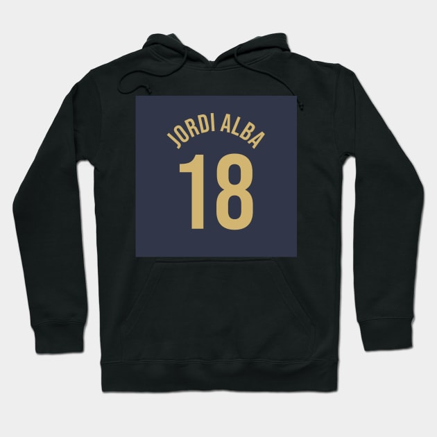 Jordi Alba 18 Home Kit - 22/23 Season Hoodie by GotchaFace